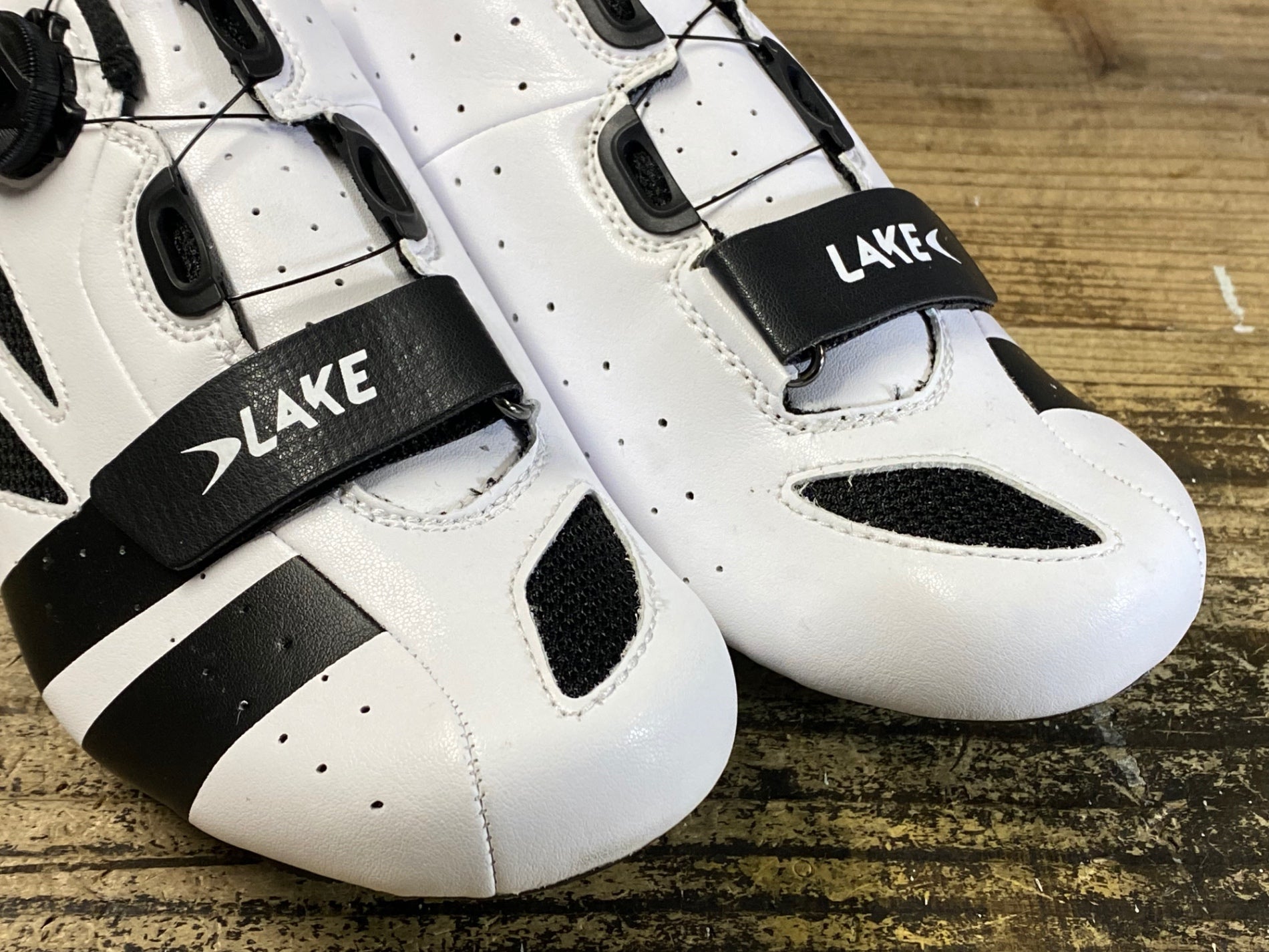 JU156 レイク LAKE CX176 CLARINO ビンディングシューズ 白 EU44 3穴