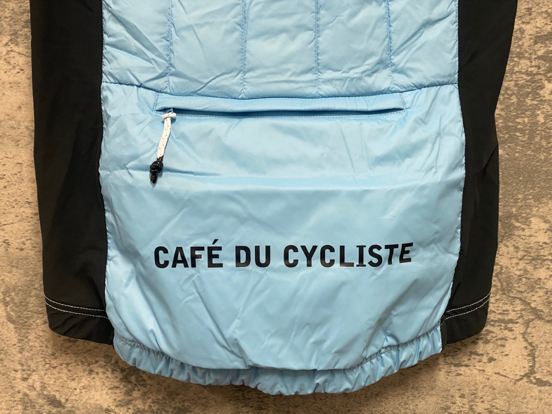 JU799 カフェドシクリステ Cafe du Cycliste ジレ サイクルベスト 中綿 ライトブルー S