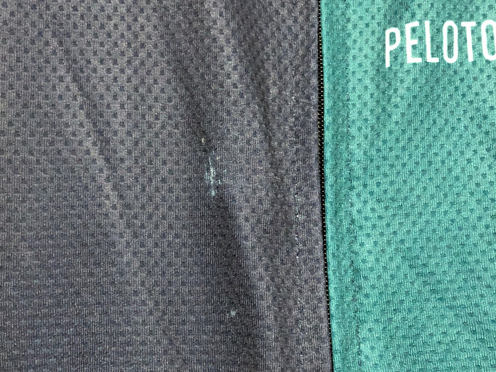 JV919 プロトンドパリ Peloton de Paris 半袖 サイクルジャージ ネイビー グリーン L