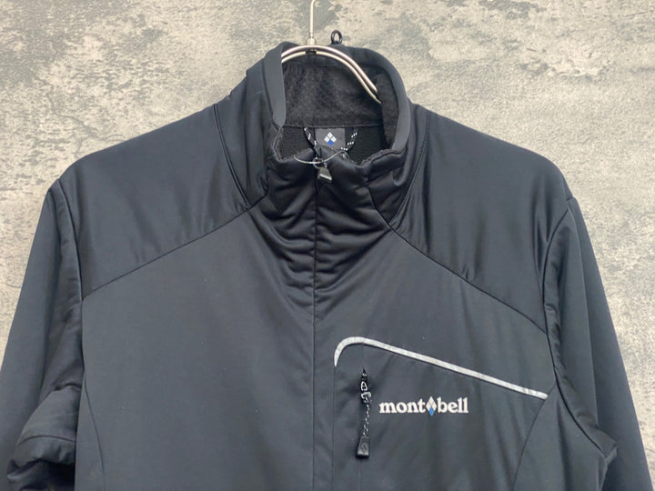 JO297 モンベル mont-bell 長袖 サイクルジャケット 黒 S 裏起毛