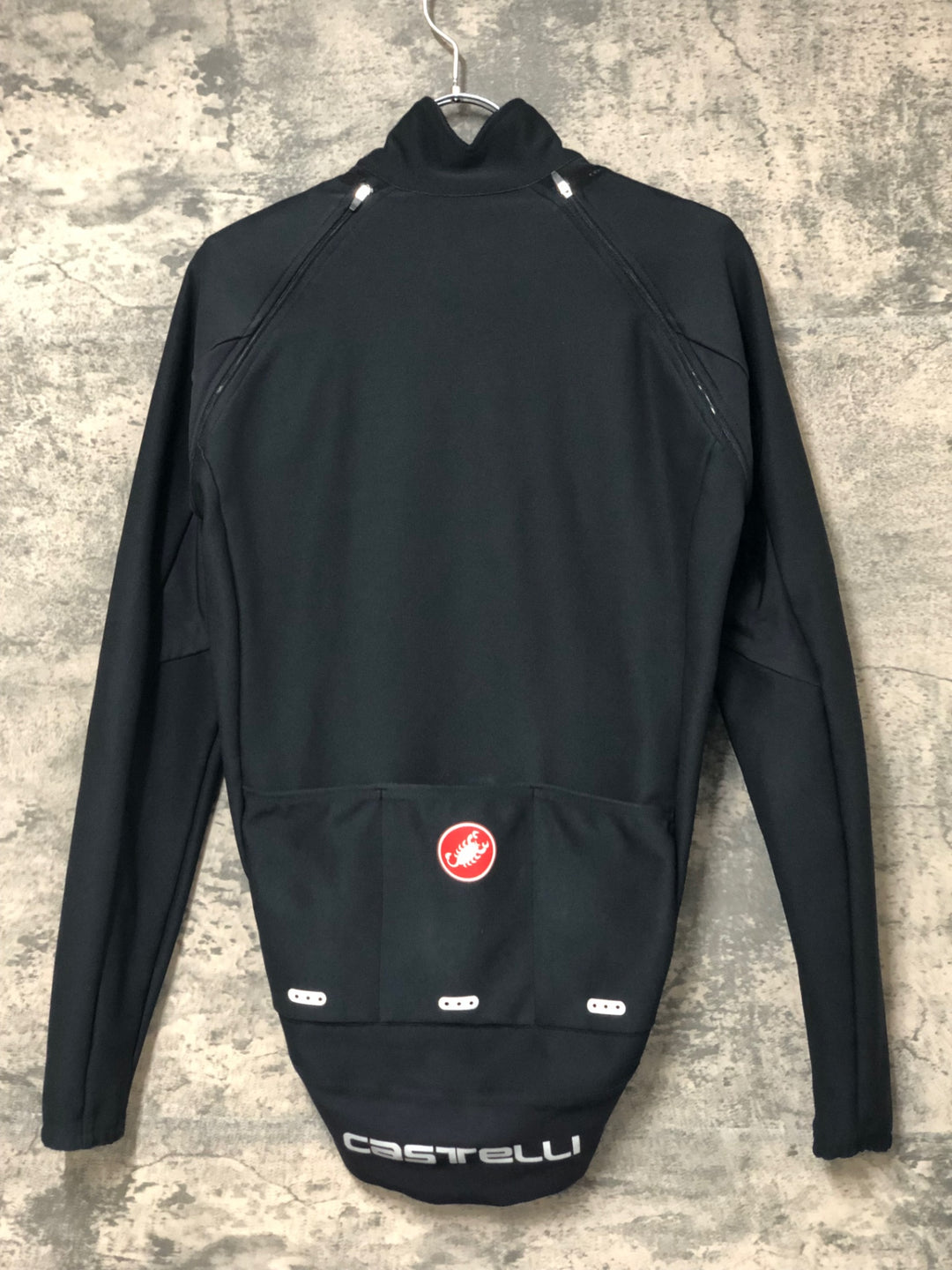 JV451 カステリ CASTELLI ロッソコルサ ROSSO CORSA Perfetto 長袖 サイクルジャケット 黒 S