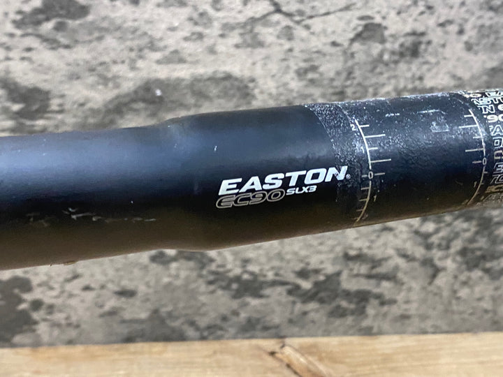 KG755 イーストン EASTON EC90 SLX3 カーボン ドロップハンドル Φ31.8 C-Cエンド420mm ※クランプ部凹み大、クラックのためジャンク