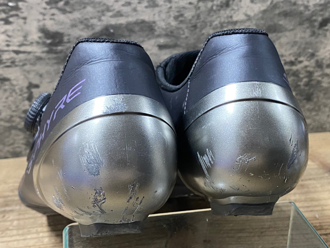 KE238 シマノ SHIMANO S-PHYRE RC9 SHRC902M L01 S ビンディングシューズ 3穴 BOA Li2 黒 EU42 ※ガリ傷