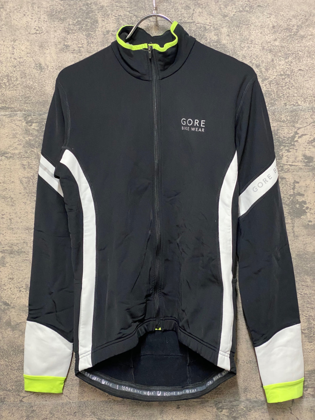 JQ227 ゴア GORE 長袖 サイクルジャージ 黒 M 裏起毛
