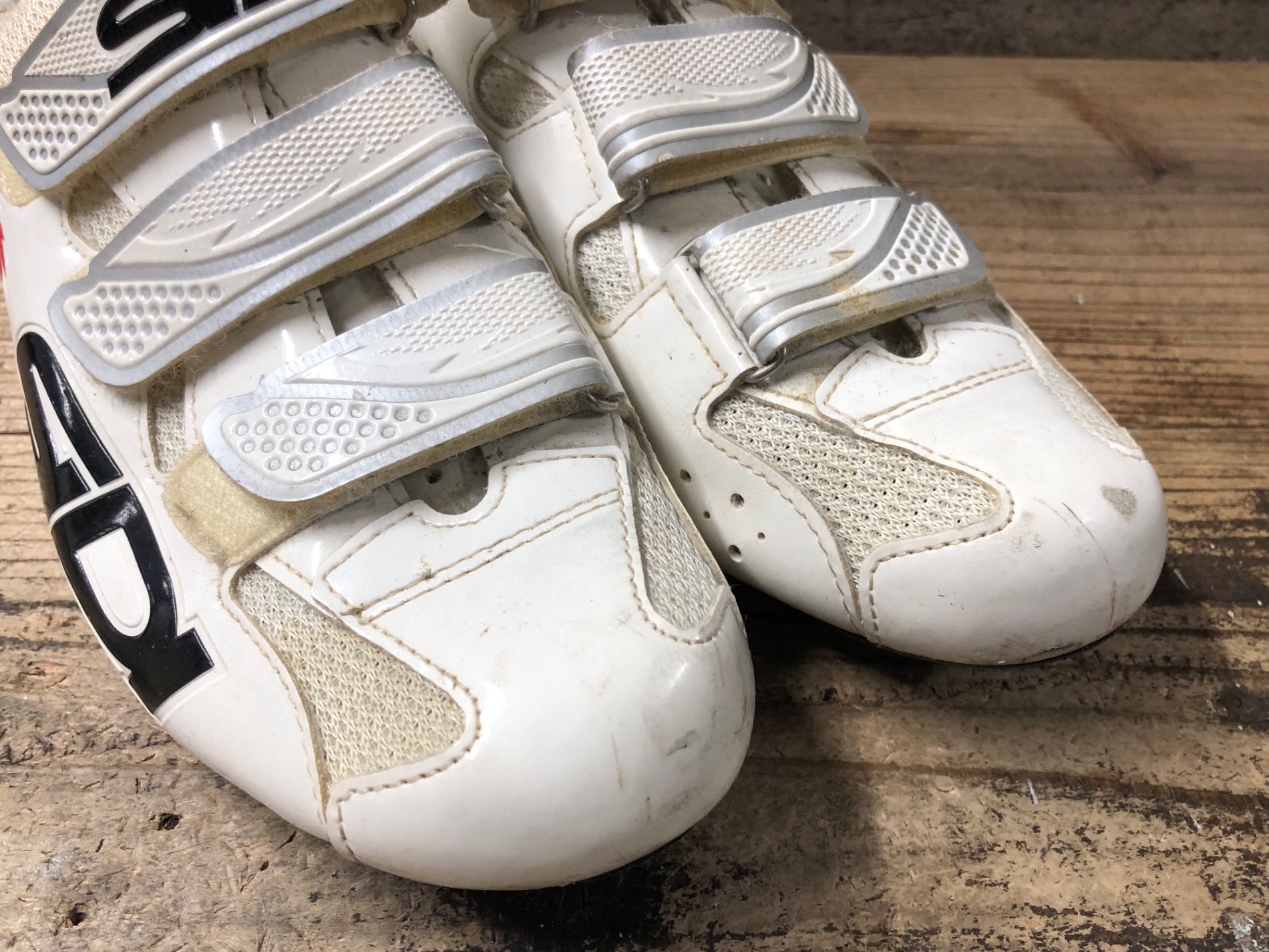 JT867 シディ SIDI GENIUS 7 ビンディングシューズ 白 EU42 ※日焼け