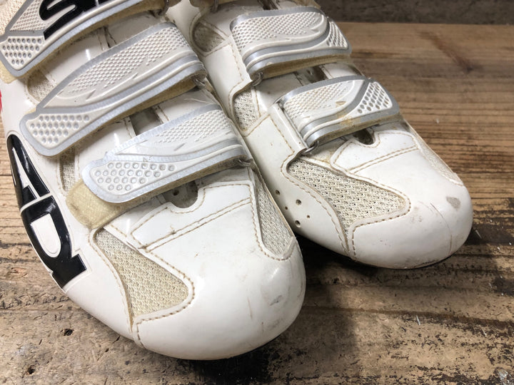JT867 シディ SIDI GENIUS 7 ビンディングシューズ 白 EU42 ※日焼け有り