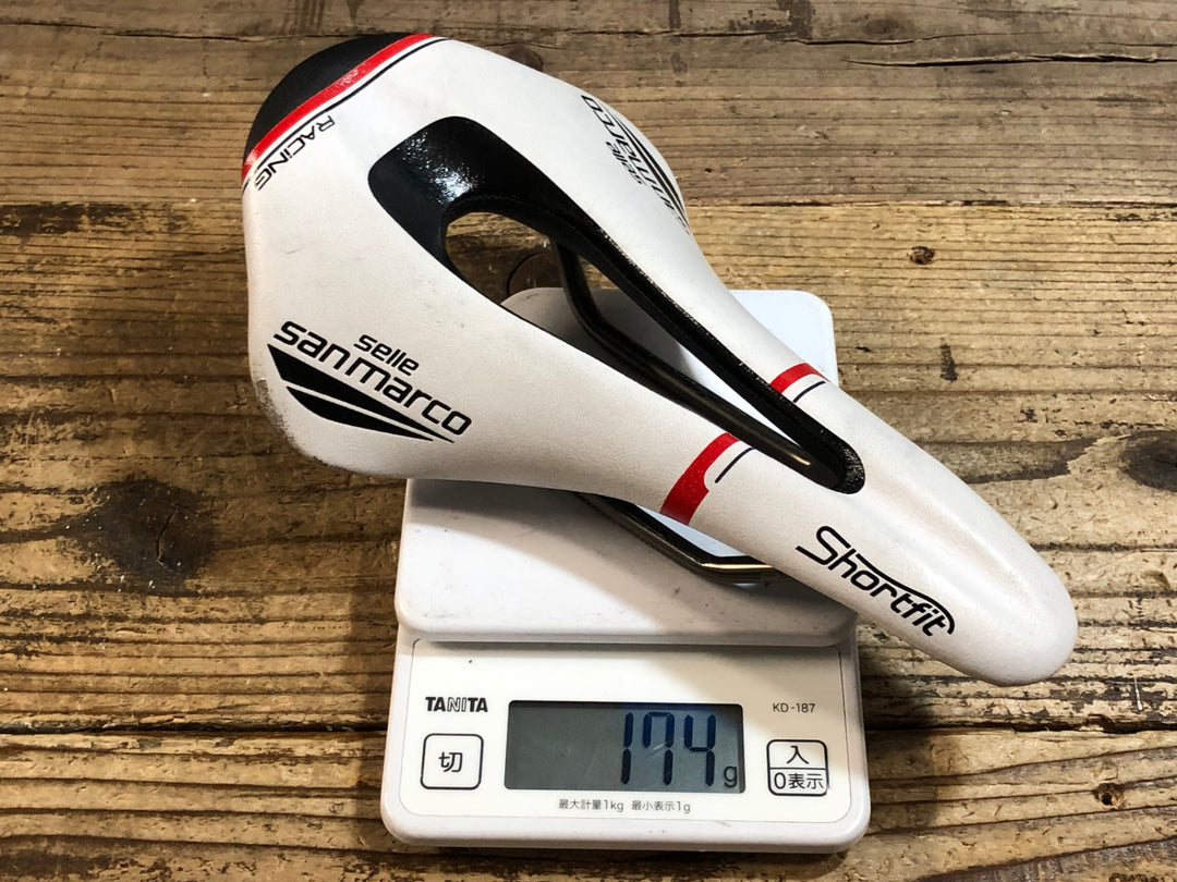 KK416 サンマルコ san marco Shortfit Racing サドル 白 XSiLite レール WIDE