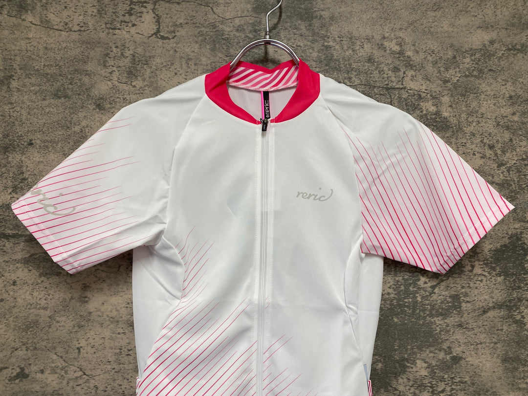 JW005 レリック reric Women's Himalia SS Jersey 半袖サイクルジャージ M 白 レディース