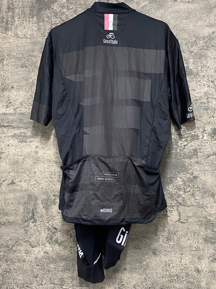 JX910 カステリ CASTELLI STELVIO JERSEY GIRO D ITALIA 半袖/ビブパンツ サイクルジャージ上下セット 黒 XL