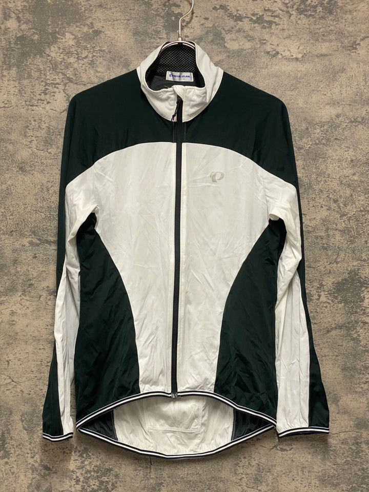KA049 パールイズミ PEARL iZUMi 長袖 ウィンドブレーカー 白 黒 S
