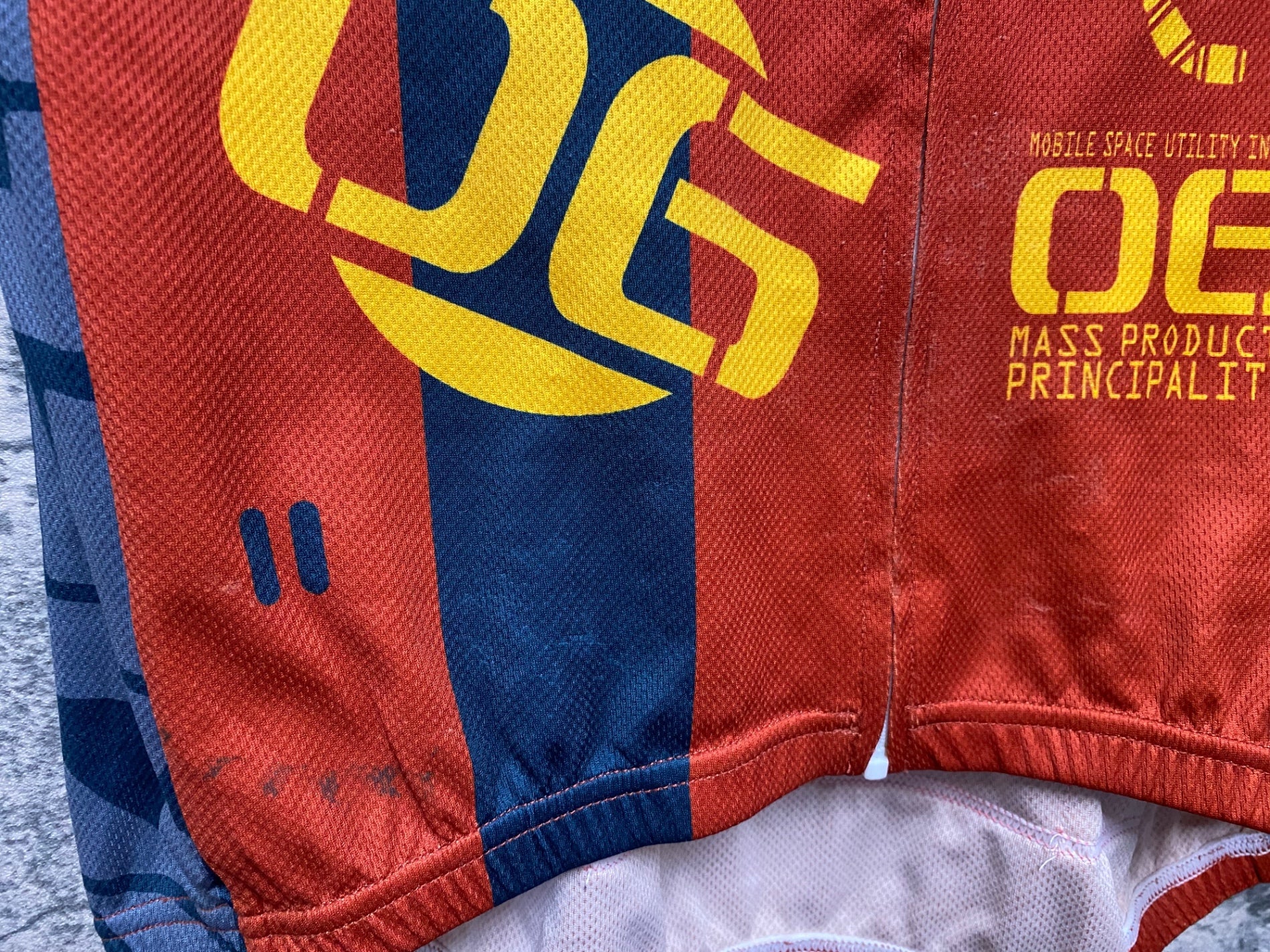 JQ008 ZEONIC 半袖 サイクルジャージ 赤 XL 機動戦士ガンダム