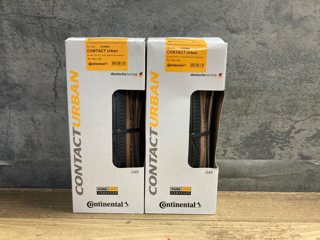 KI671 コンチネンタル Continental CONTACT URBAN REFLEX ミニベロ 小径車 タイヤ 16インチ 2本セット 16×1.35 未使用
