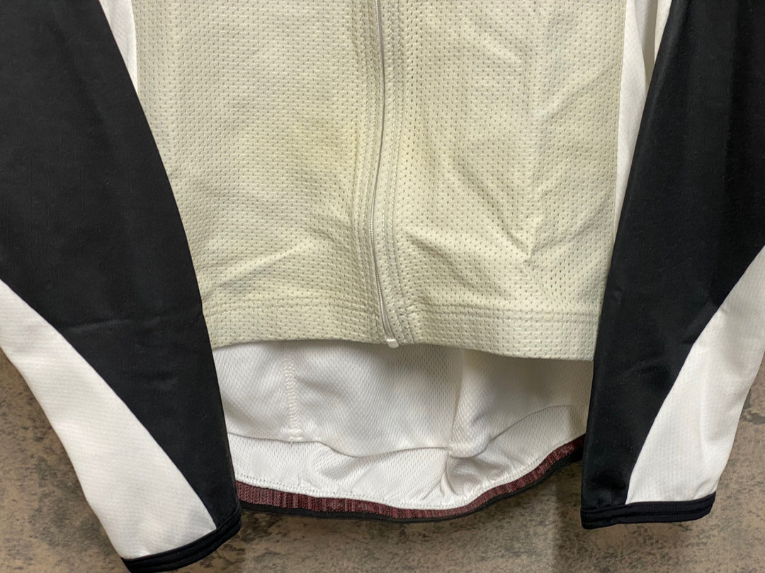 JO850 アソス assos 長袖 サイクルジャージ 白 黒 XL