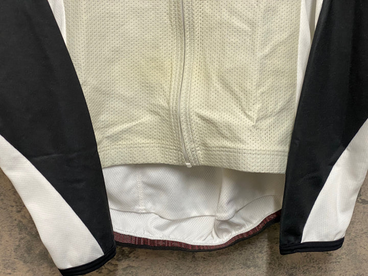 JO850 アソス assos 長袖 サイクルジャージ 白 黒 XL