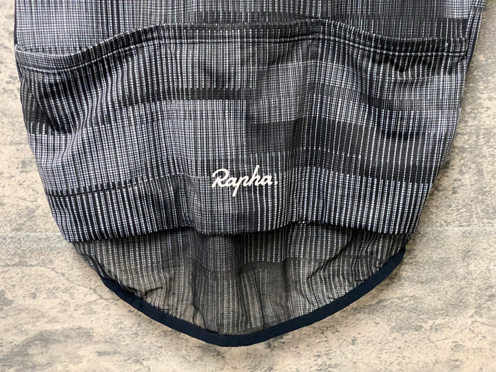 KM925 ラファ Rapha MEN'S FLYWEIGHT JERSEY PRINT 半袖 サイクルジャージ 黒 L