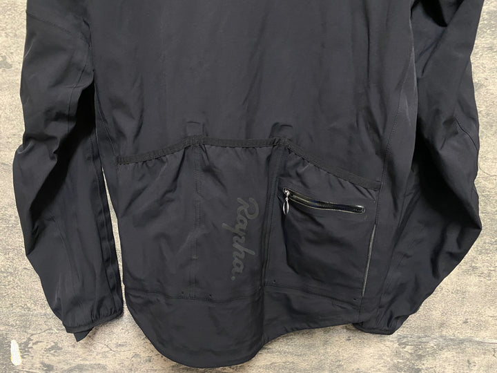 KQ649 ラファ Rapha CLASSIC 長袖 ウインターレインジャケット 黒 S 裏起毛