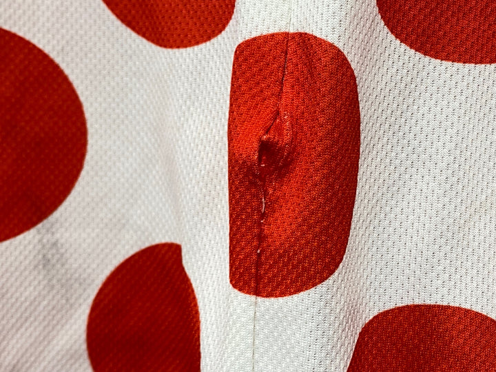 KB561 ルコックスポルティフ le coq sportif 半袖 サイクルジャージ 白赤 L