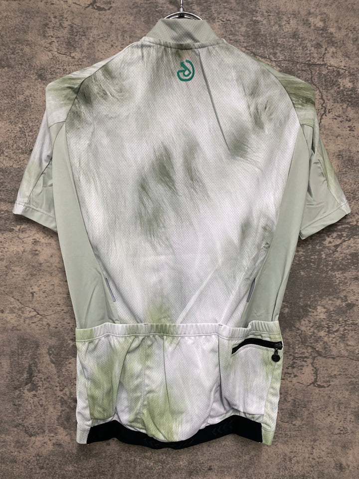 JV975 レリック reric Fuzzy Womens Standerd Jersey 半袖サイクルジャージ レディース L 白