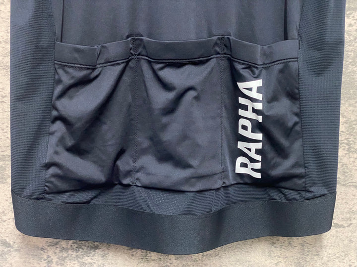 KF092 ラファ Rapha PRO TEAM TRAINING JERSEY 半袖 サイクルジャージ 黒 XL