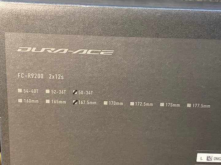 JR607 シマノ SHIMANO デュラエース DURA-ACE FC-R9200 クランクセット 50/34T 167.5mm