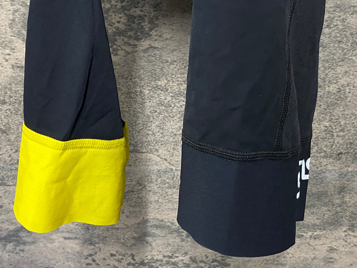 JS648 スキンズ SKINS Cycle Dnamic Bib Half Tights ビブショーツ 黒 黄色 M