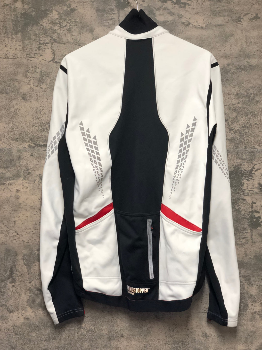 KL659 ゴア GORE BIKE WEAR サイクルジャケット 白 XL 裏起毛 ※汚れ
