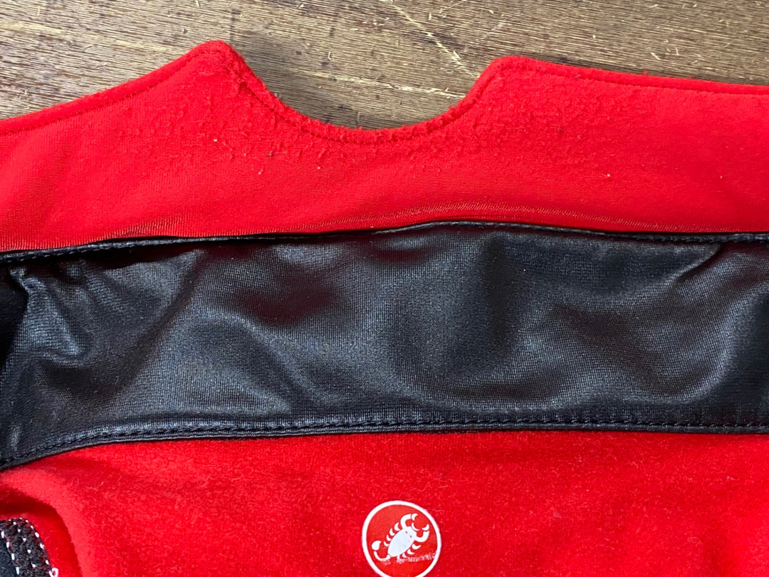 JF447 カステリ CASTELLI ROSSOCORSA レディース 裏起毛 サイクルジャケット 黒 M