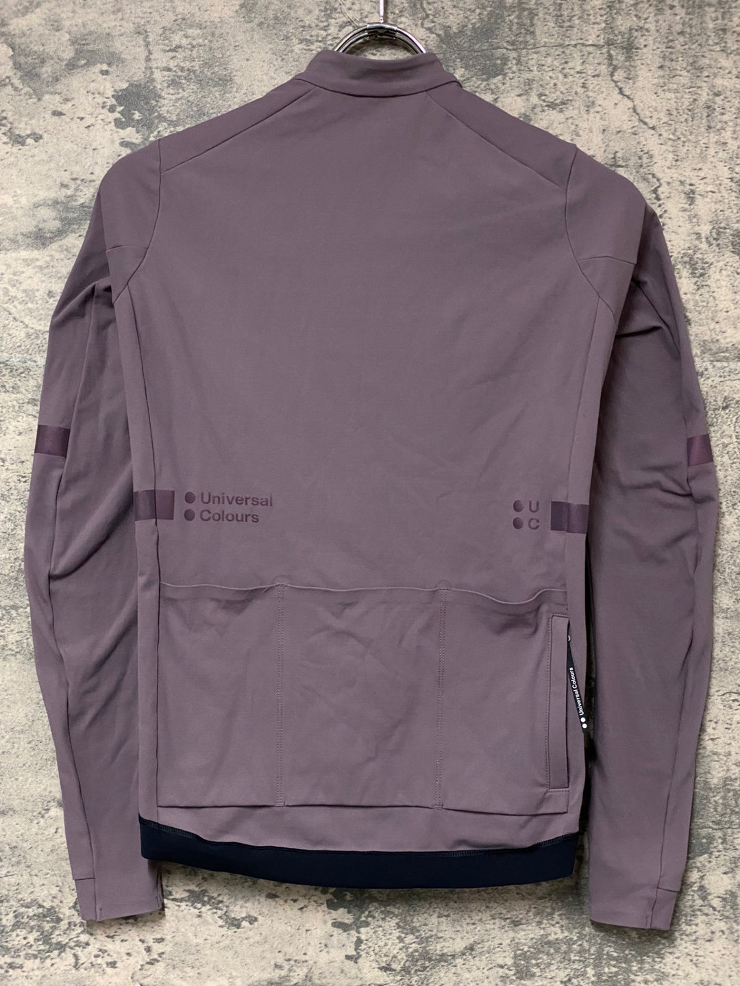 KN746 ユニバーサルカラーズ Universal Colours MONO 長袖 サイクルジャージ 薄紫 XS 裏起毛