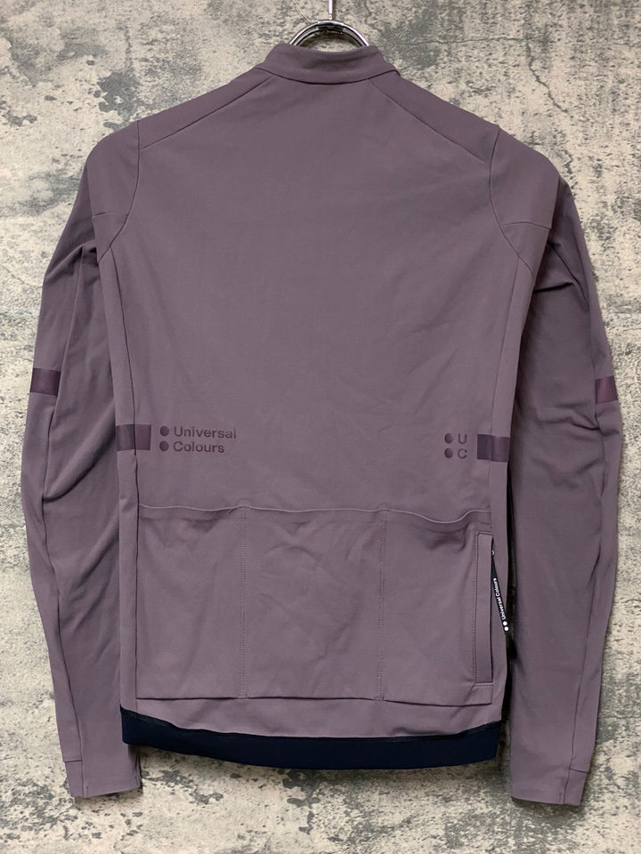 KN746 ユニバーサルカラーズ Universal Colours MONO 長袖 サイクルジャージ 薄紫 XS 裏起毛
