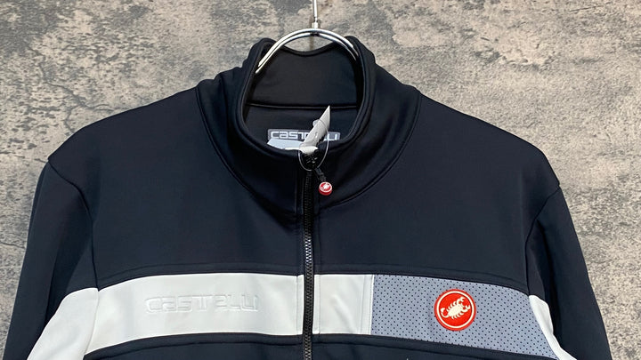KI786 カステリ CASTELLI 長袖 サイクルジャケット 黒 XL 裏起毛 GORE TEX INFINIUM