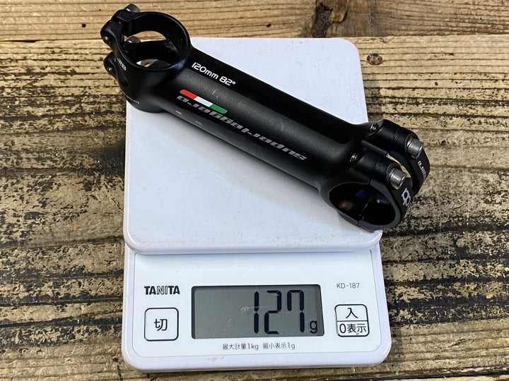 JP408 デダエレメンティ Deda Superleggero アルミ ステム 黒 120mm 82° Φ31.7 OS