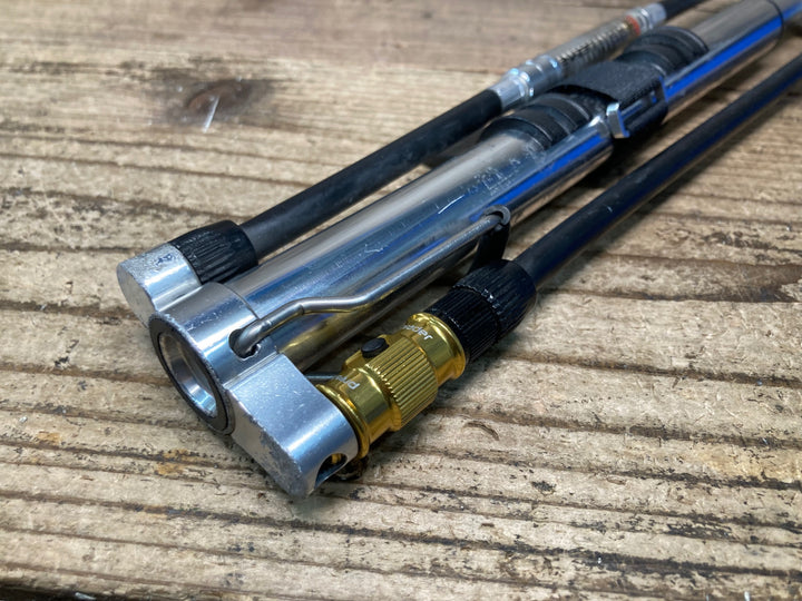 JM619 レザイン LEZYNE MICRO FLOOR DRIVE HVG 空気入れ ポンプ シルバー ※ガリ傷