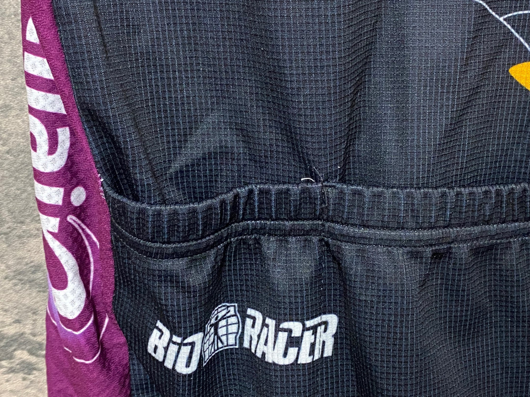 JV222 ビオレーサー BIORACER 半袖 サイクルジャージ 総柄 M Ventilair