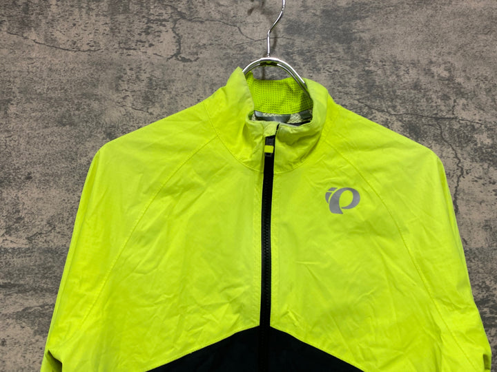 JW506 パールイズミ PEARL iZUMi 長袖 レインジャケット 黄 黒 S ※汚れ