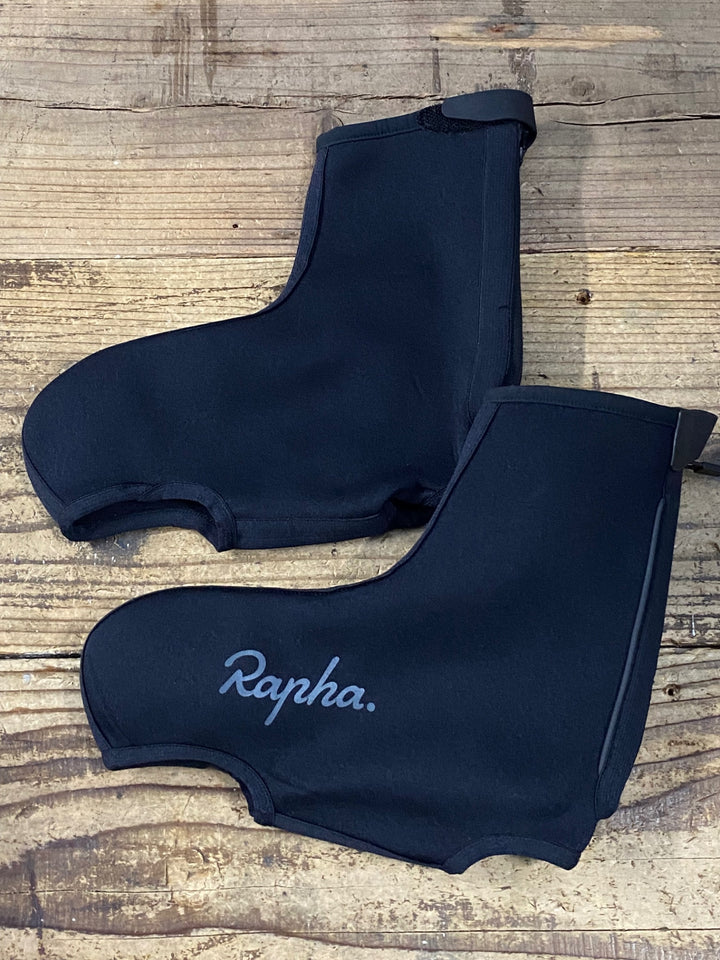 JZ548 ラファ Rapha NEVER RIDE WITHOUT OVERSHOES シューズウォーマー 黒 M