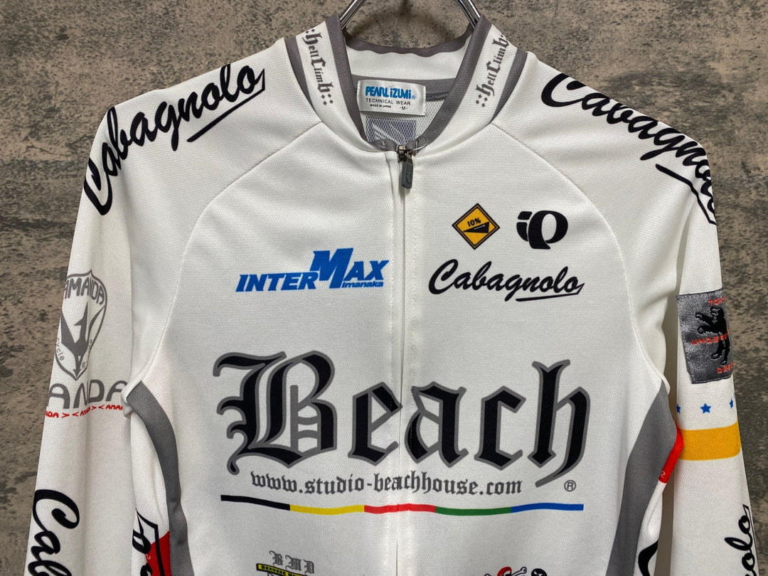 JT527 パールイズミ PEARL iZUMi 長袖 サイクルジャージ 白 M