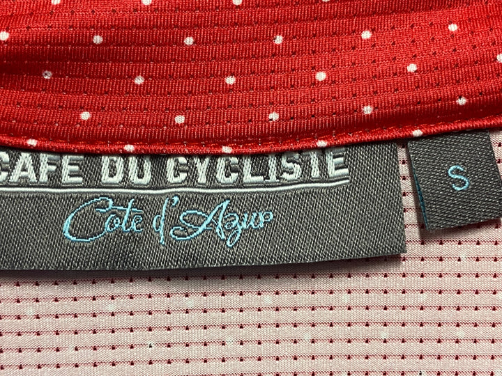 KM226 カフェドシクリステ Cafe du Cycliste FLEURETTE Man 半袖 サイクルジャージ 青赤 S