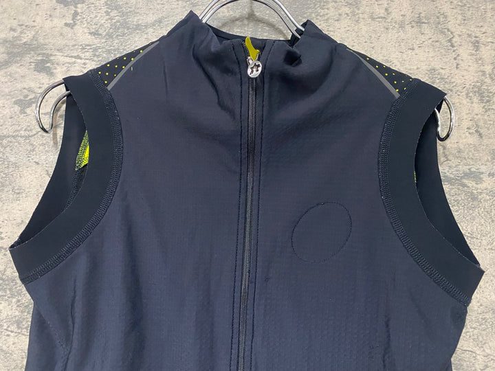 JI978 アソス assos EQUIPE サイクルベスト ジレ 黒 M 裏起毛