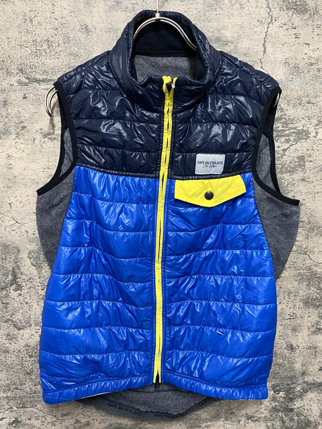 KB756 カフェドシクリステ Cafe du Cycliste Albertine タウン ジレ ベスト 黒 青 L
