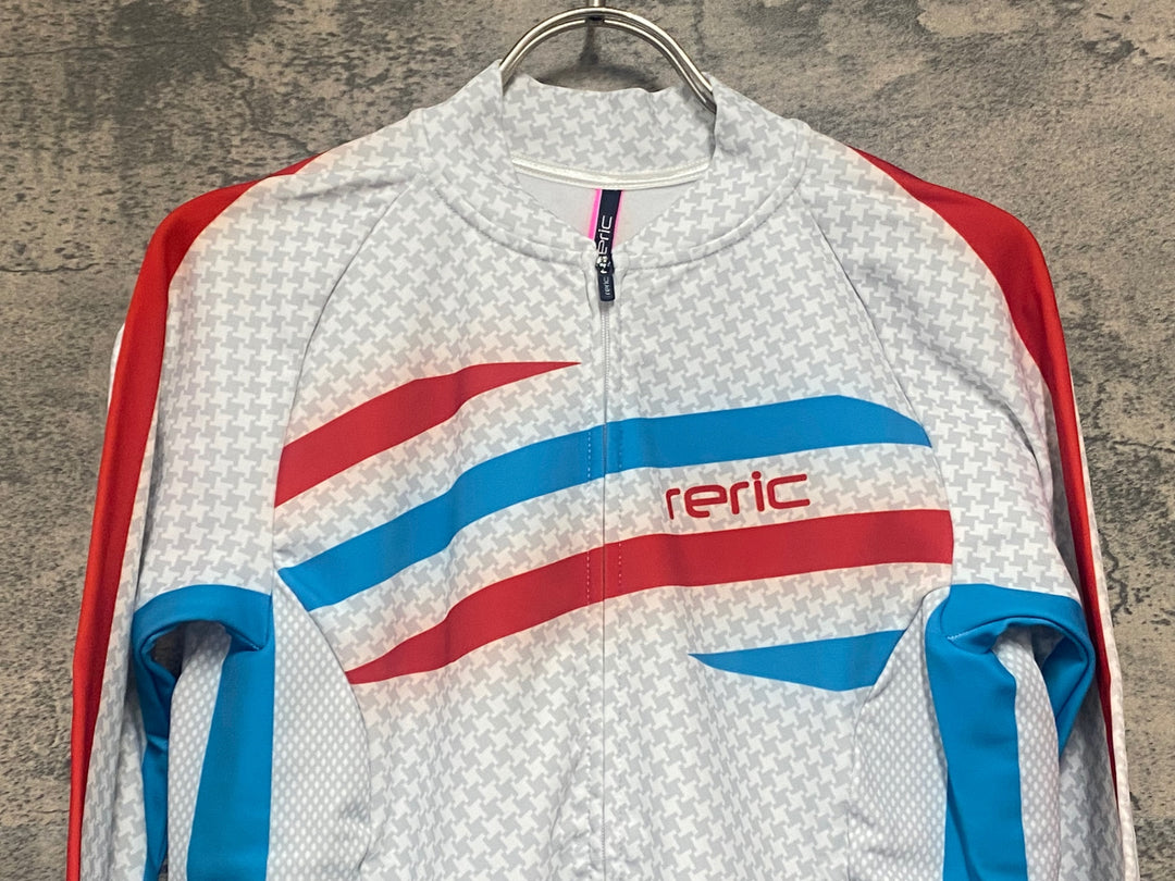 JV962 レリック reric Women's Grace Long Sleeve Jersey 長袖サイクルジャージ 白 L 裏起毛 レディース