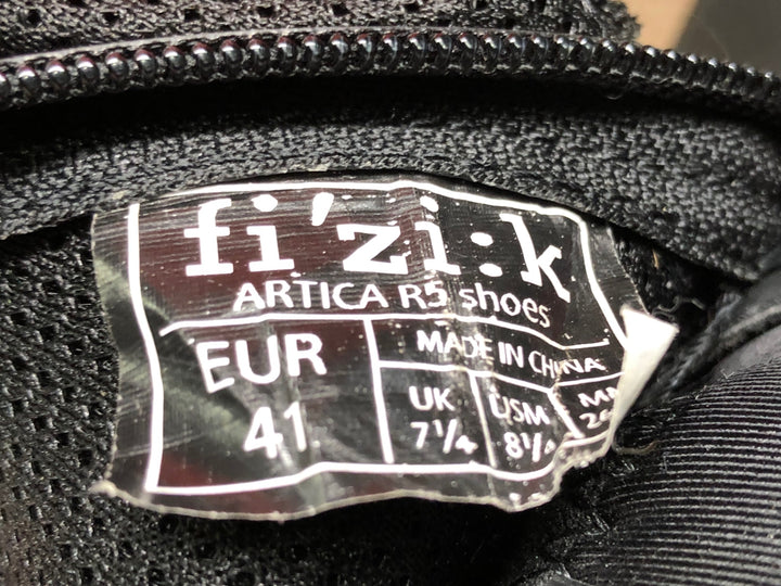JP748 フィジーク fizik ARTICA R5 Shoe ビンディングシューズ 黒 EUR41 ※サイズタグ剥がれ