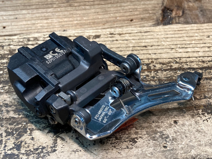 JH753 シマノ SHIMANO DEORE XT FD-M8070 Di2 フロントディレイラー 動作確認済