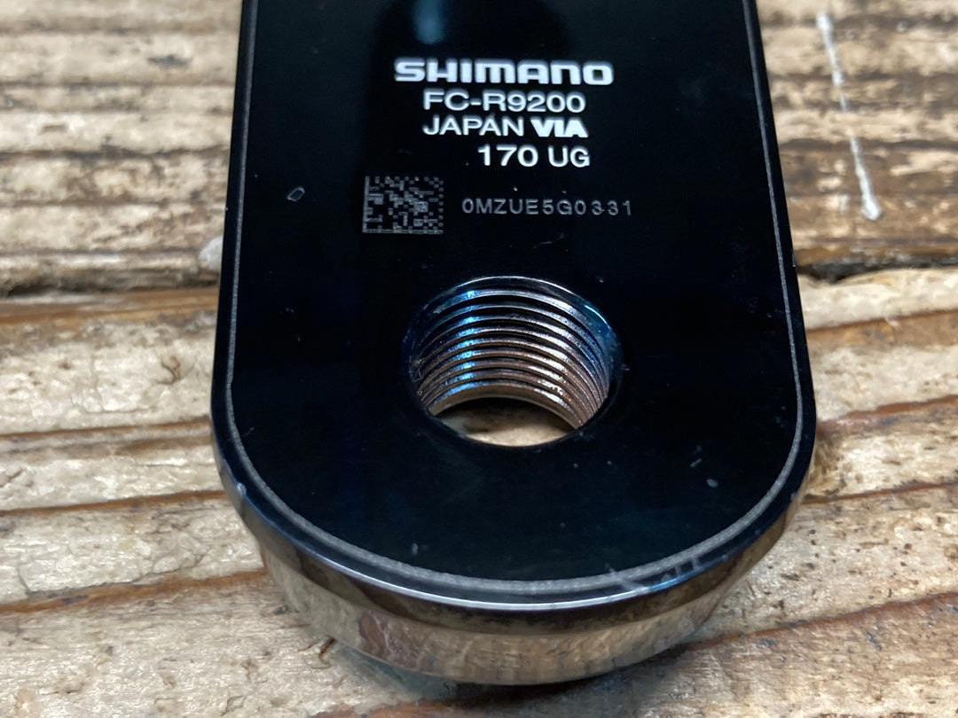 JL001 4iiii PRECISION PML100 パワーメーター シマノ SHIMANO デュラエース DURA-ACE FC-R9200 170mm ※右パワーメーター割れのためジャンク、動作未確認