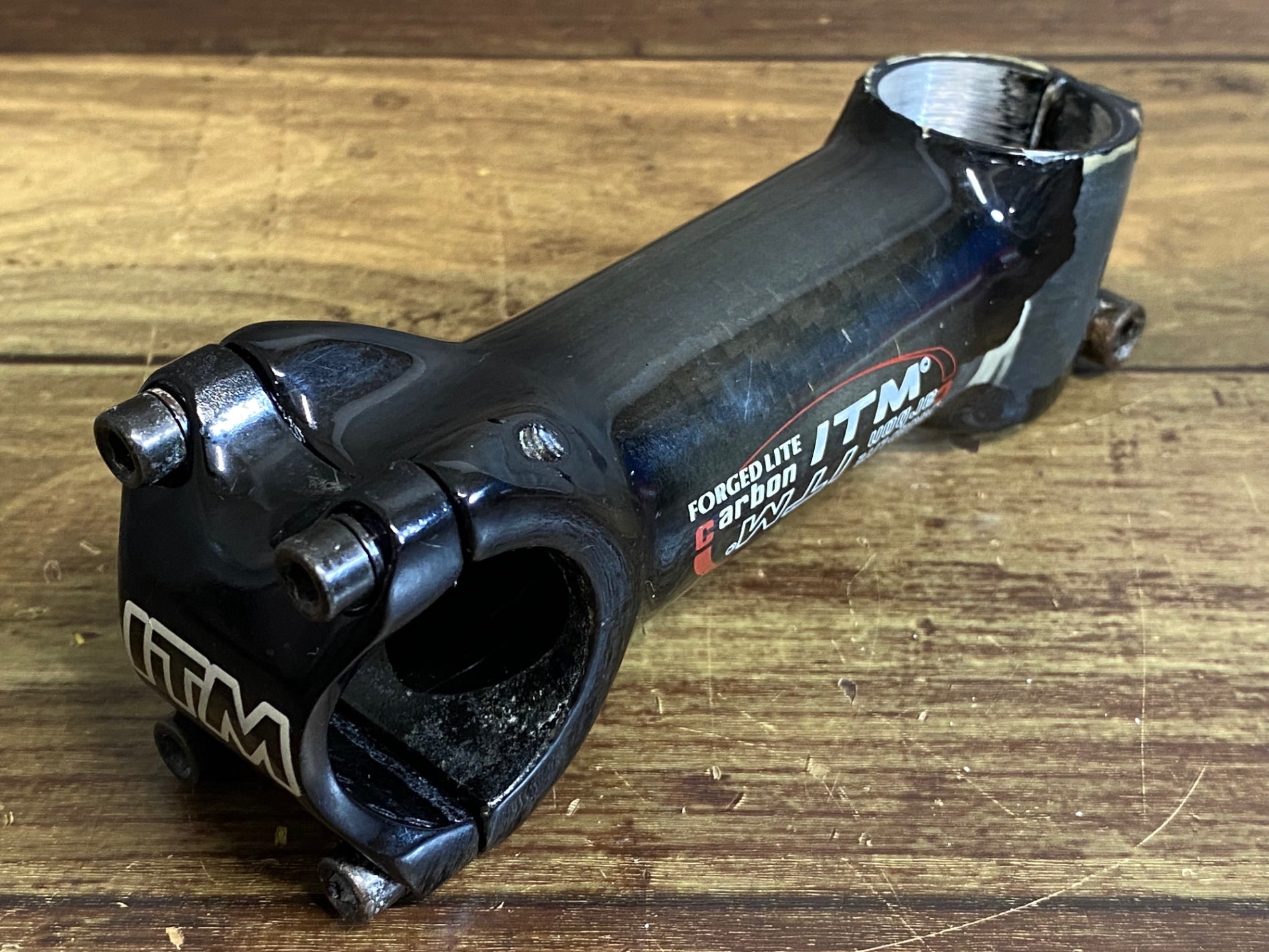 JQ429 ITM FORGED LITE CARBON STEM アルカーボンステム 黒 100mm OS