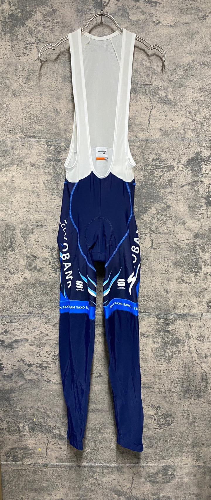 KJ790 スポーツフル sportful ビブタイツ 紺 XL 裏起毛 SAXO BANK