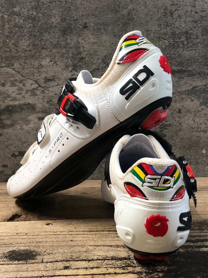 JQ952 シディ SIDI GENIUS 5 PRO ビンディングシューズ 3穴 白 EU45