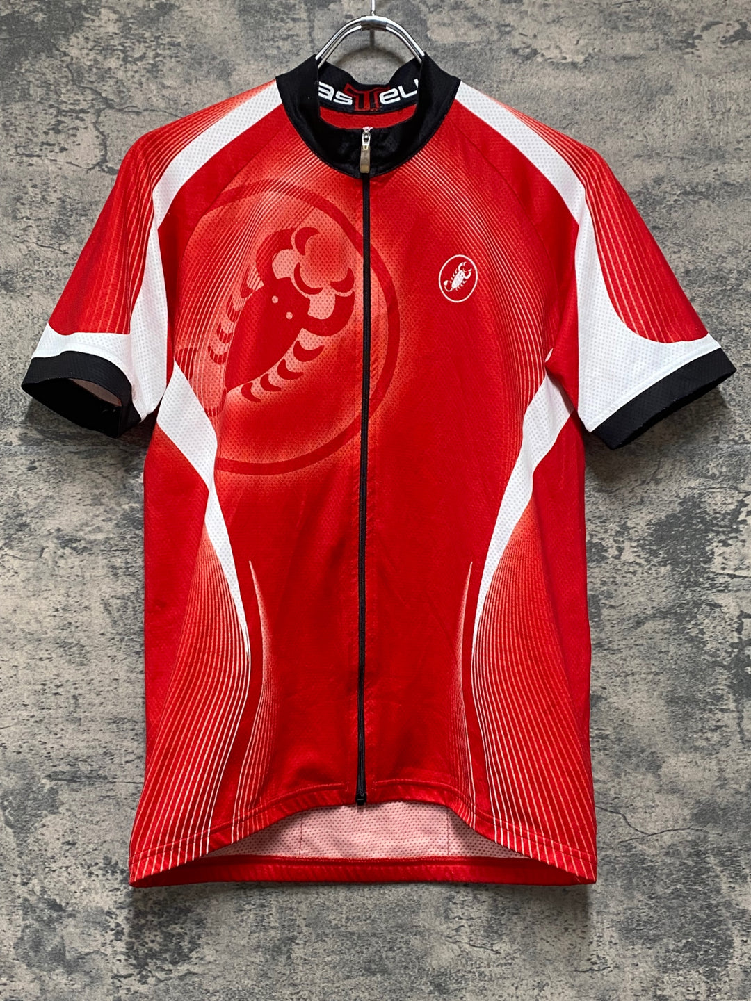 KN222 カステリ CASTELLI CLASSIFICA JERSEY 半袖 サイクルジャージ 赤 L