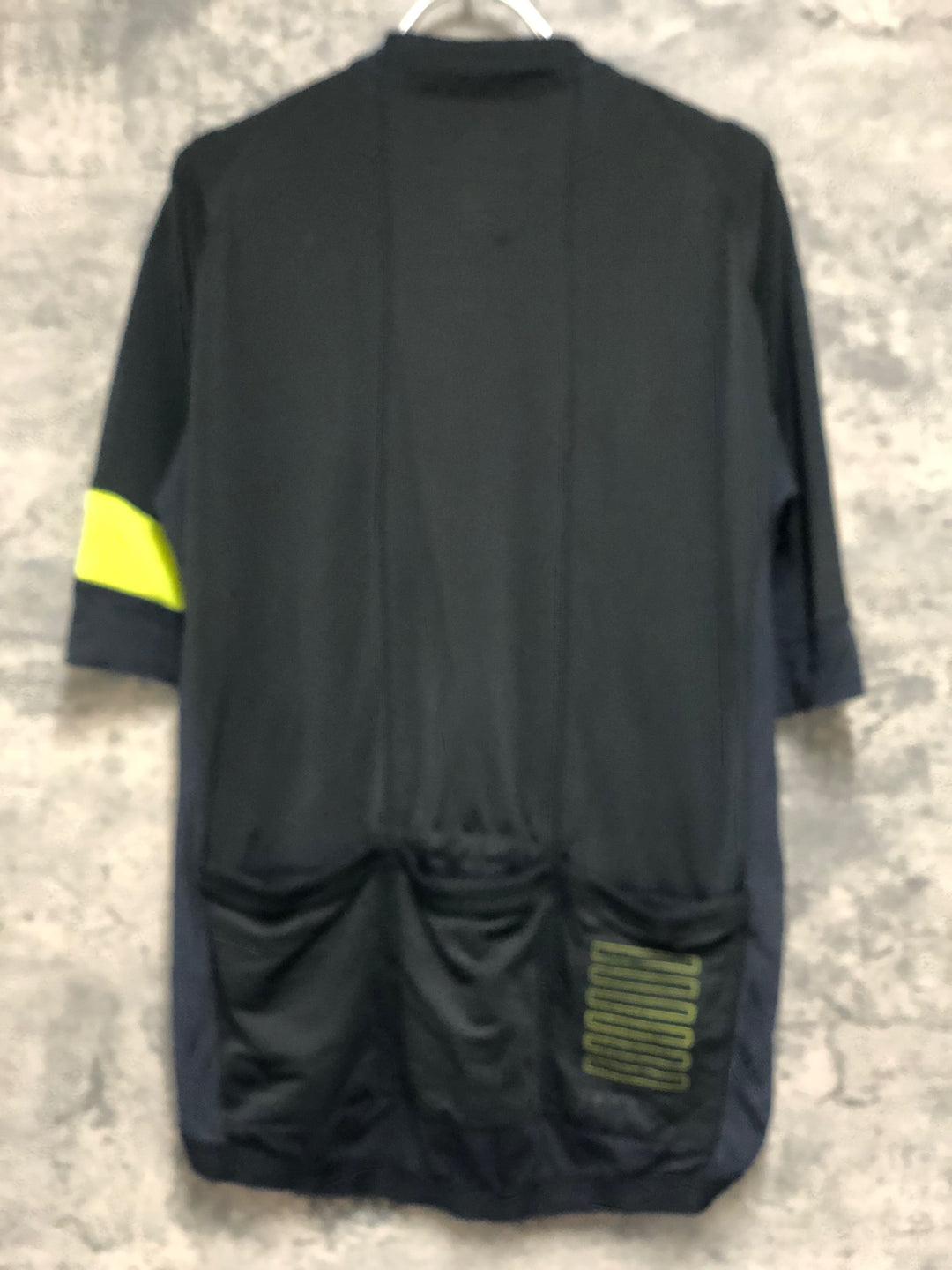 KK984 ラファ RAPHA PRO TEAM JERSEY 半袖 サイクルジャージ 黒 黄 XL ※裏地毛玉有り