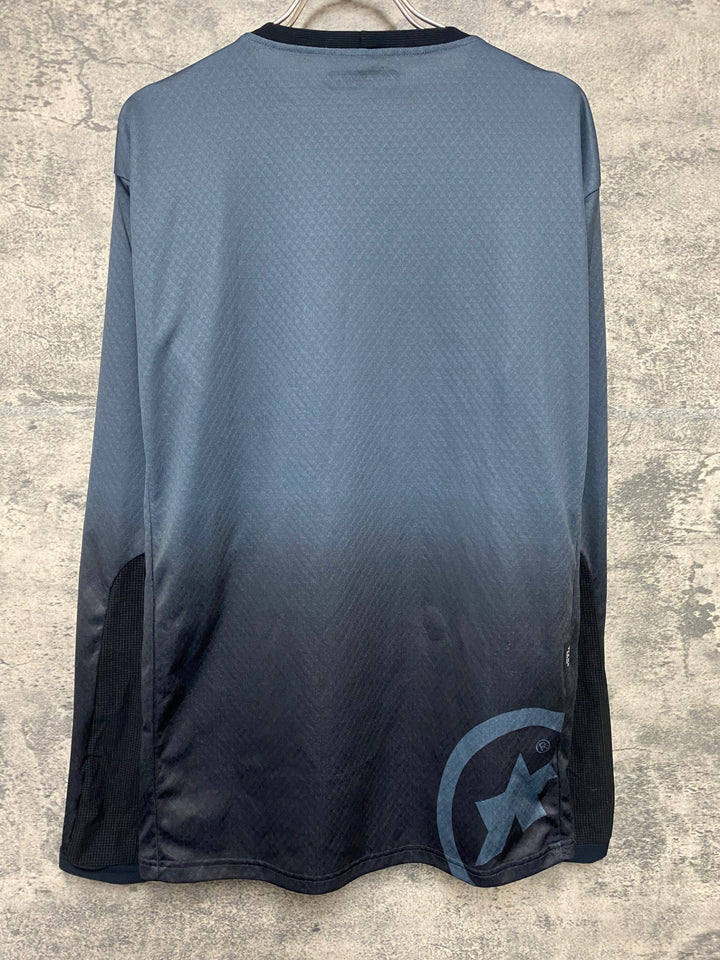 JM774 アソス ASSOS OFFROAD 長袖 トレイル ドライTシャツ グレー 黒 M
