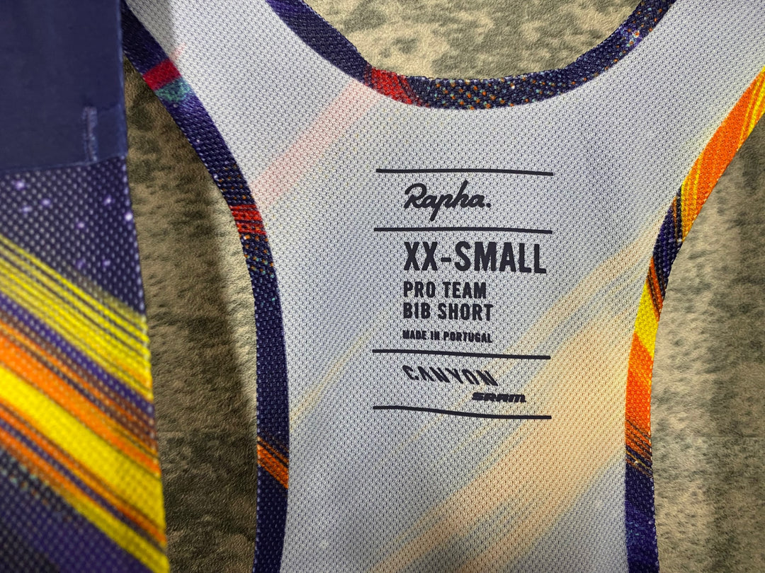 JE147 ラファ Rapha CANYON/SRAM PRO TEAM BIB SHORTS ビブショーツ パープル XXS